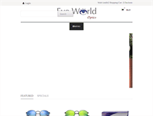 Tablet Screenshot of eyeworldoptics.com